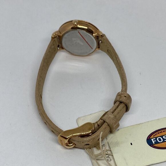 Fossil Jacqueline ES3802 Women's Beige Leather Analog Dial Quartz Watch JK870 - Picture 11 of 12